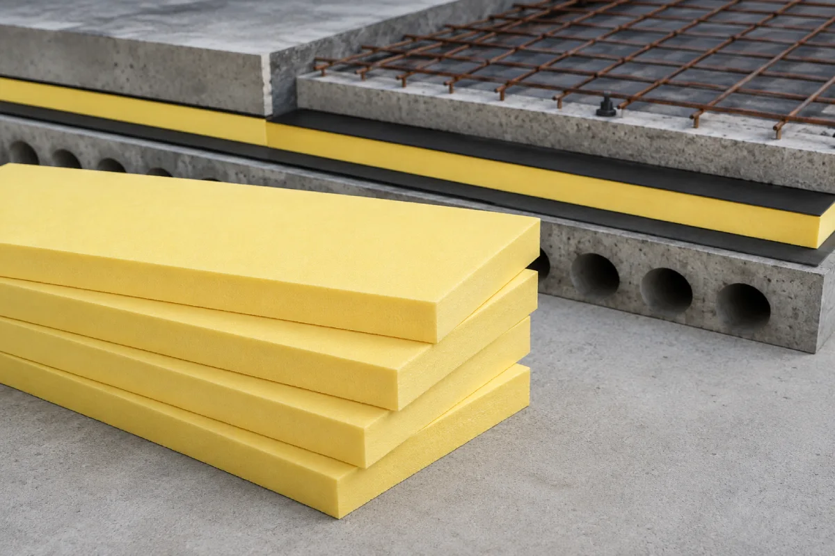 Apa Itu Extruded Polystyrene XPS Foam Board warna kuning untuk material insulasi